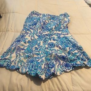 Lily Pulitzer brand new romper size large with tabs